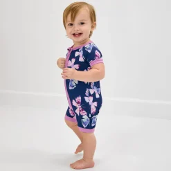 Zippies|Mommy & Me<Little Sleepies Shorty Zippy Royal Butterflies