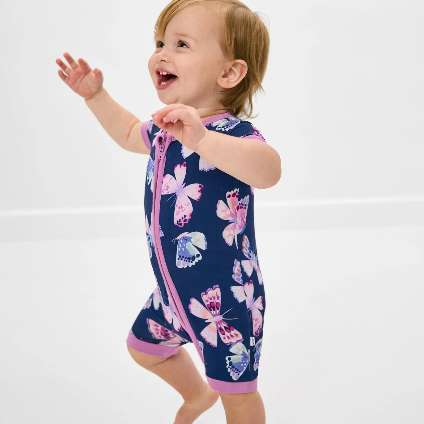Zippies|Mommy & Me<Little Sleepies Shorty Zippy Royal Butterflies