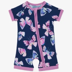Zippies|Mommy & Me<Little Sleepies Shorty Zippy Royal Butterflies