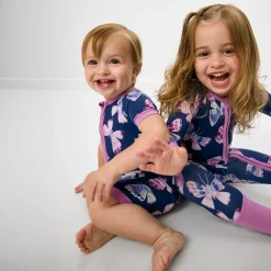 Zippies|Mommy & Me<Little Sleepies Shorty Zippy Royal Butterflies