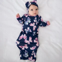 Hats & Headbands<Little Sleepies Luxe Bow Headband Royal Butterflies
