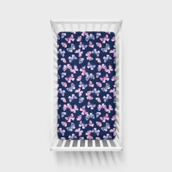 Sheets<Little Sleepies Fitted Crib Sheet Royal Butterflies