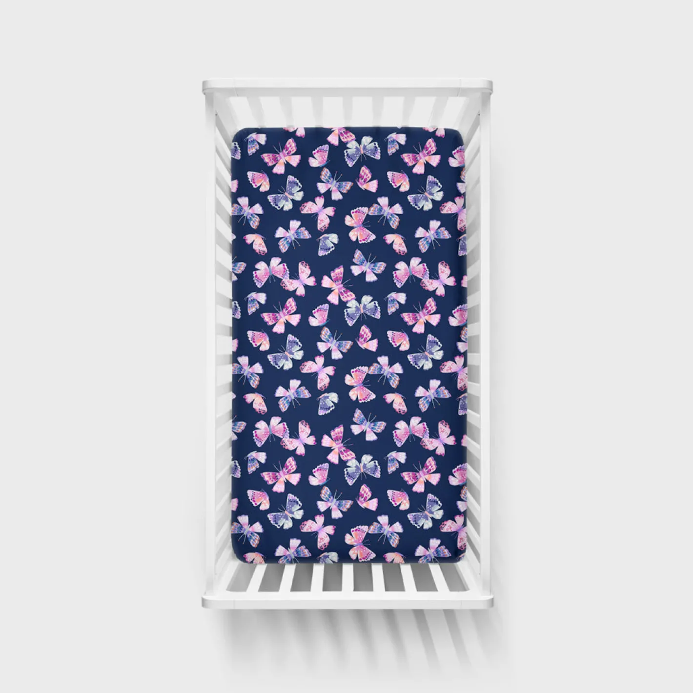 Sheets<Little Sleepies Fitted Crib Sheet Royal Butterflies