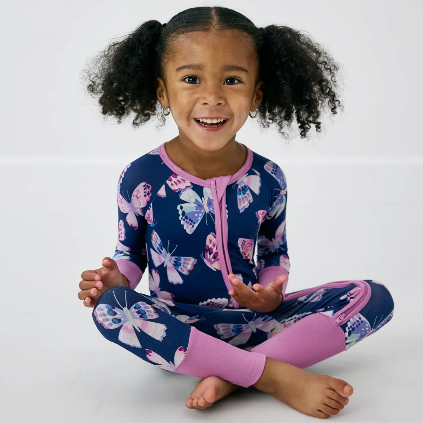 Zippies|Mommy & Me<Little Sleepies Zippy Royal Butterflies