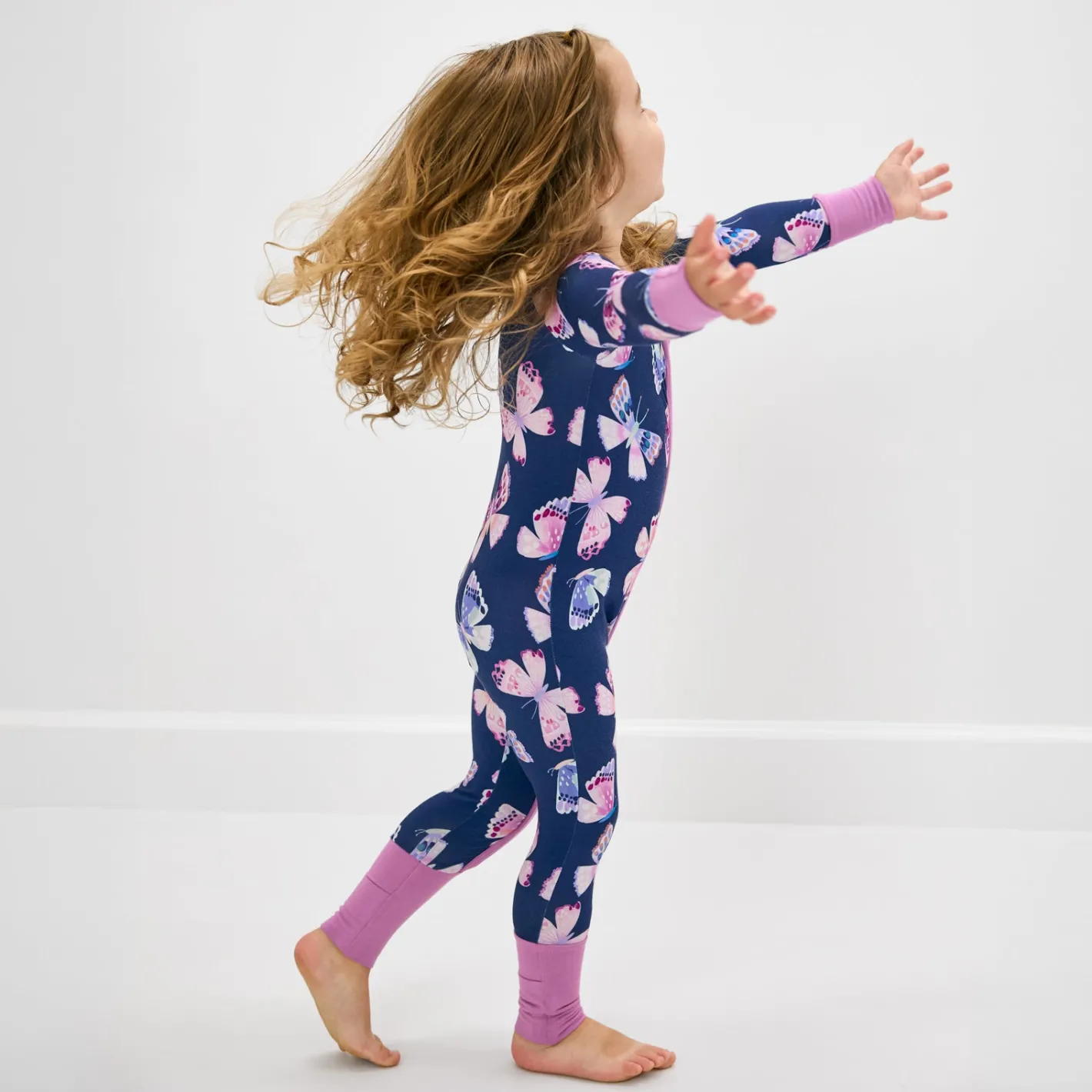 Zippies|Mommy & Me<Little Sleepies Zippy Royal Butterflies