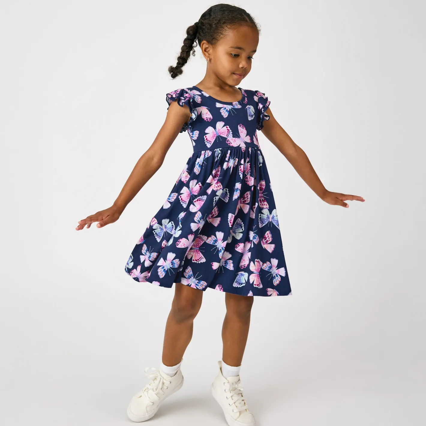 Dresses|Dresses<Little Sleepies Flutter Twirl Dress Royal Butterflies