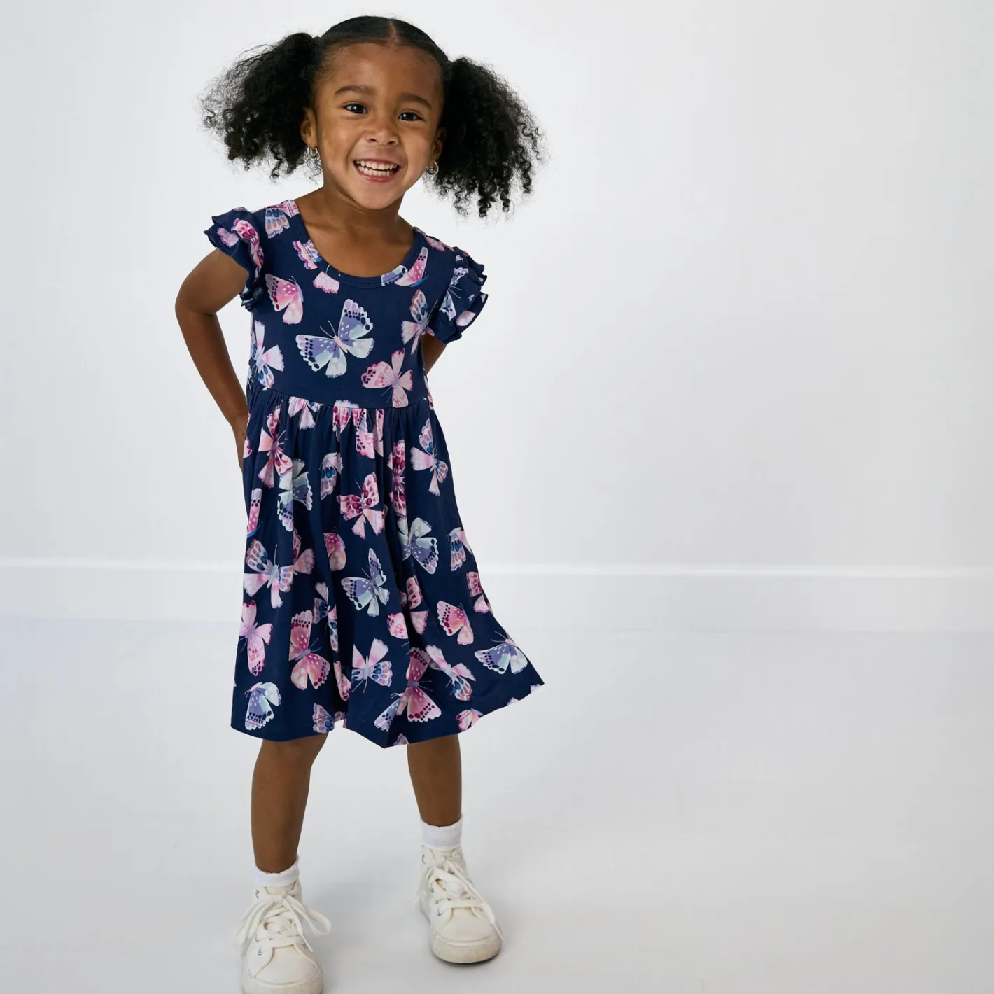 Dresses|Dresses<Little Sleepies Flutter Twirl Dress Royal Butterflies