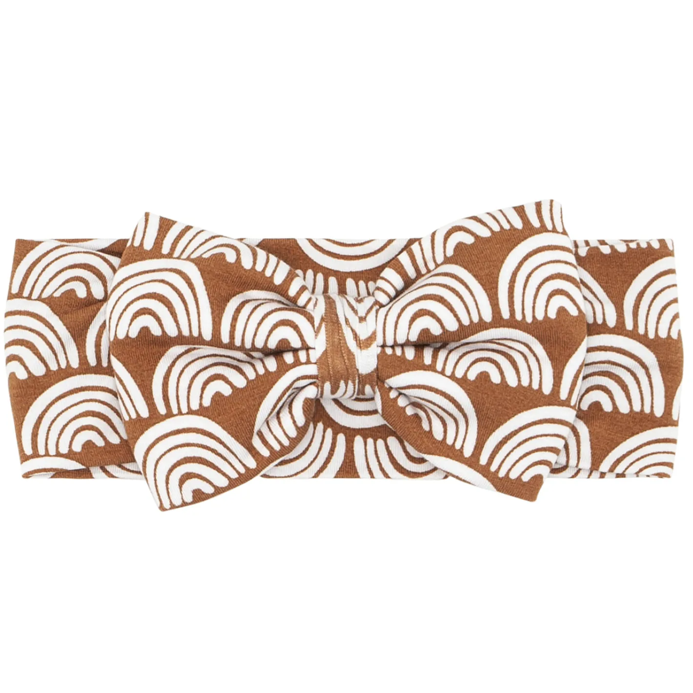 Hats & Headbands<Little Sleepies Luxe Bow Headband Rust Rainbows