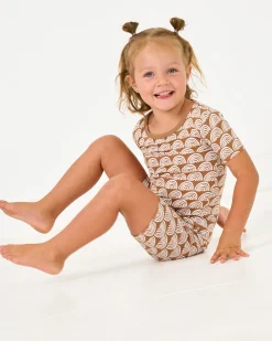 Two-Piece Pj Sets|Two-Piece Pj Sets<Little Sleepies Two-Piece Pajama Set Rust Rainbows