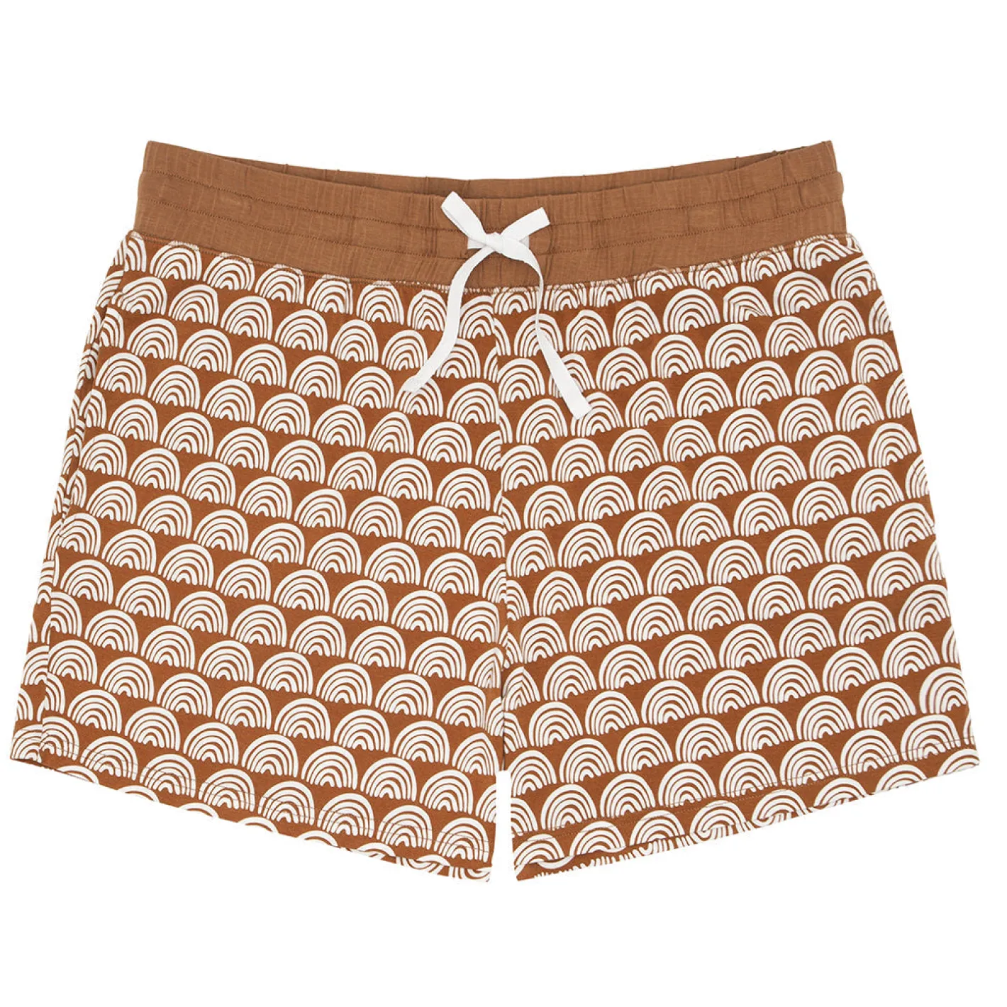 Mommy & Me|Mommy & Me<Little Sleepies Women's Pajama Shorts Rust Rainbows