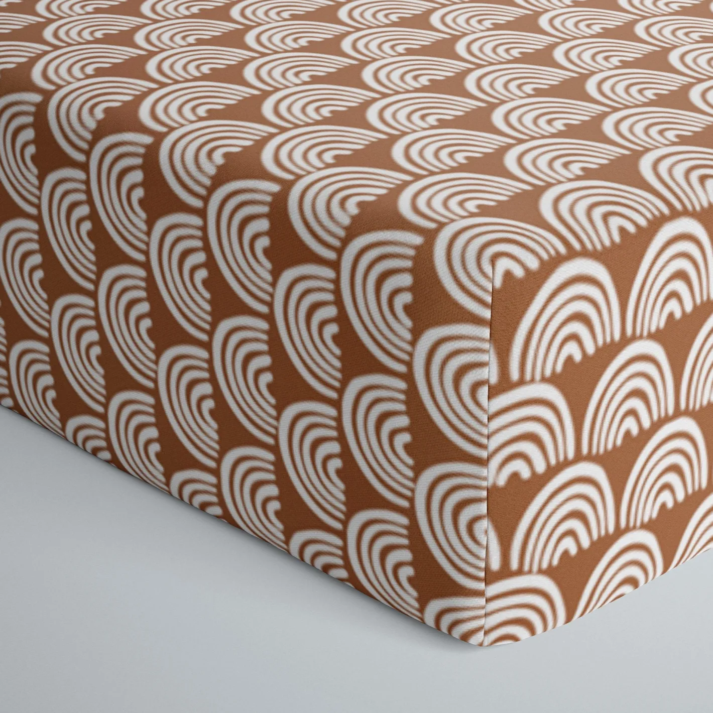 Sheets<Little Sleepies Fitted Crib Sheet Rust Rainbows