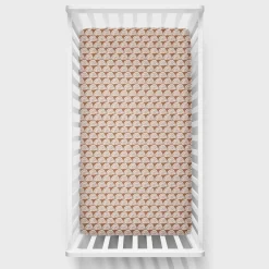 Sheets<Little Sleepies Fitted Crib Sheet Rust Rainbows