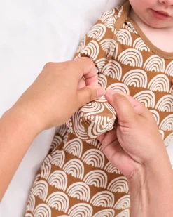 Layette|Infant Gowns<Little Sleepies Infant Gown Rust Rainbows