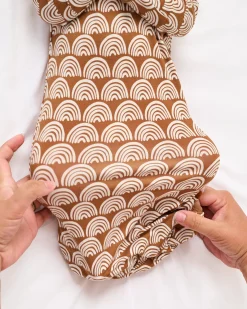 Layette|Infant Gowns<Little Sleepies Infant Gown Rust Rainbows