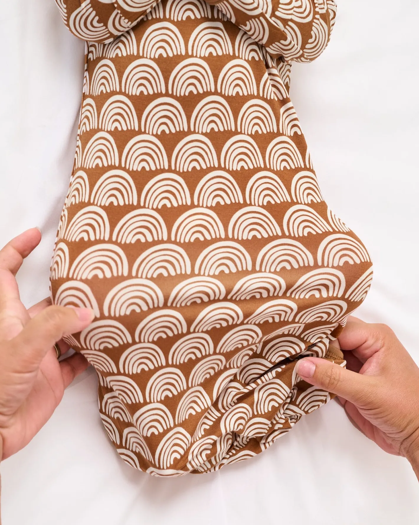 Layette|Infant Gowns<Little Sleepies Infant Gown Rust Rainbows