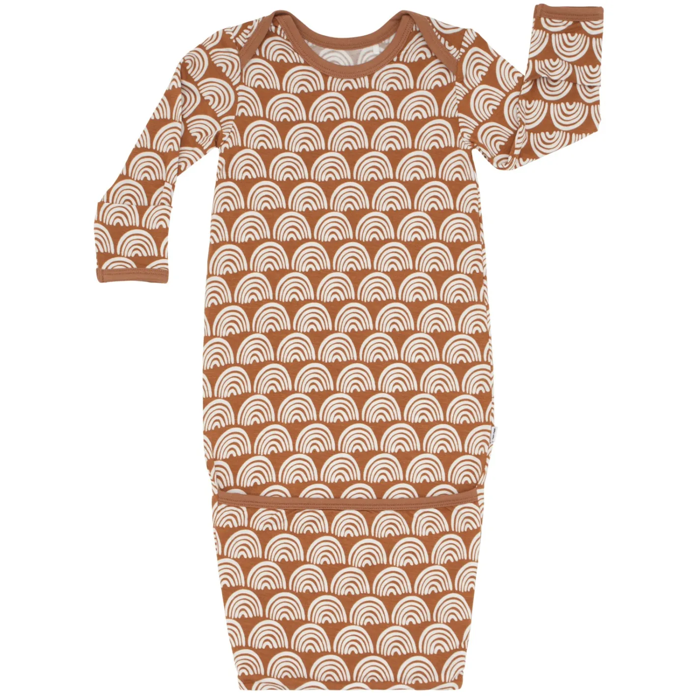 Layette|Infant Gowns<Little Sleepies Infant Gown Rust Rainbows