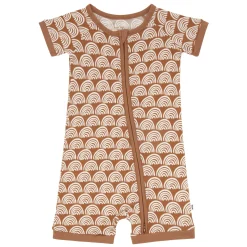 Zippies|Mommy & Me<Little Sleepies Shorty Zippy Rust Rainbows