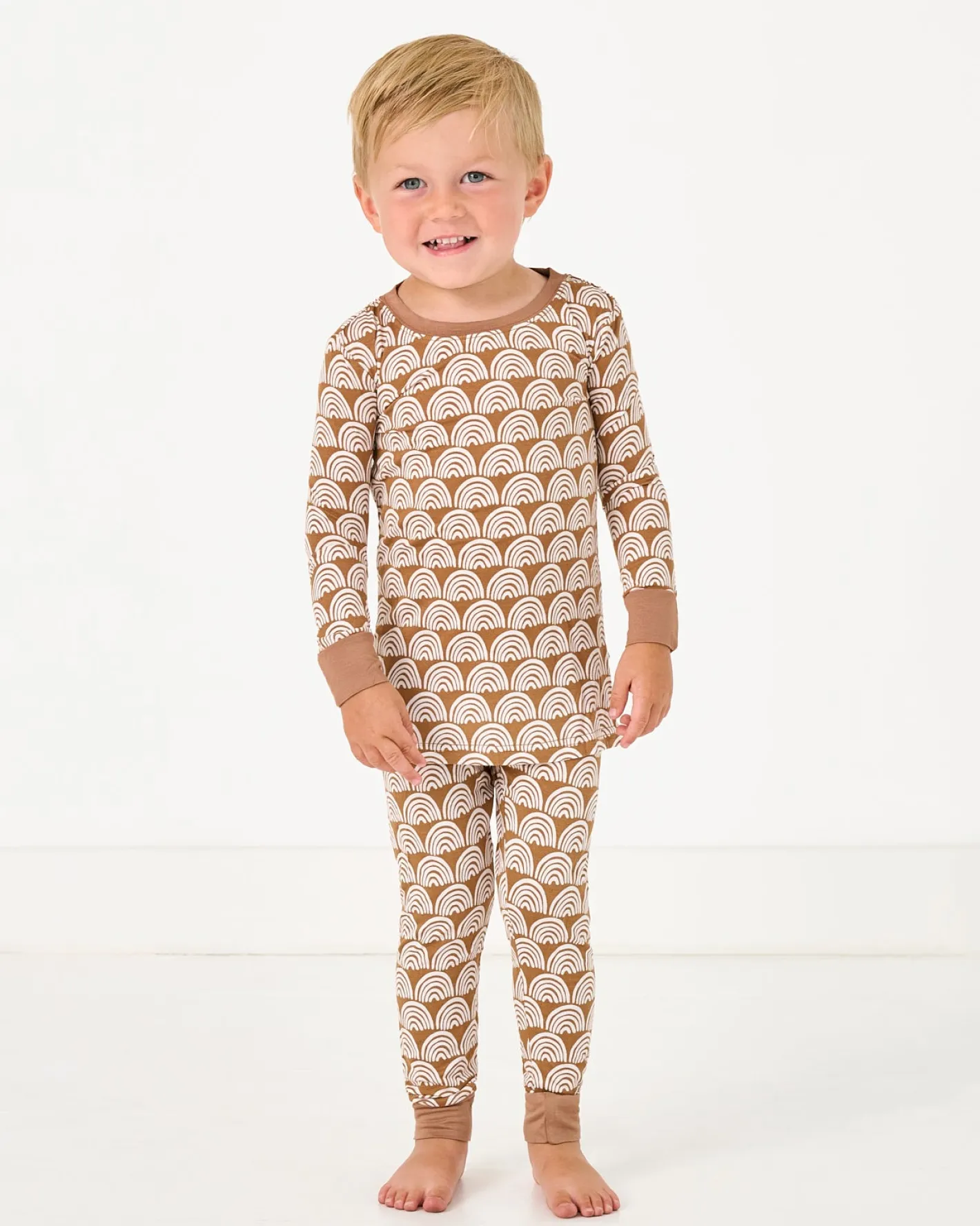 Two-Piece Pj Sets|Two-Piece Pj Sets<Little Sleepies Two-Piece Pajama Set Rust Rainbows