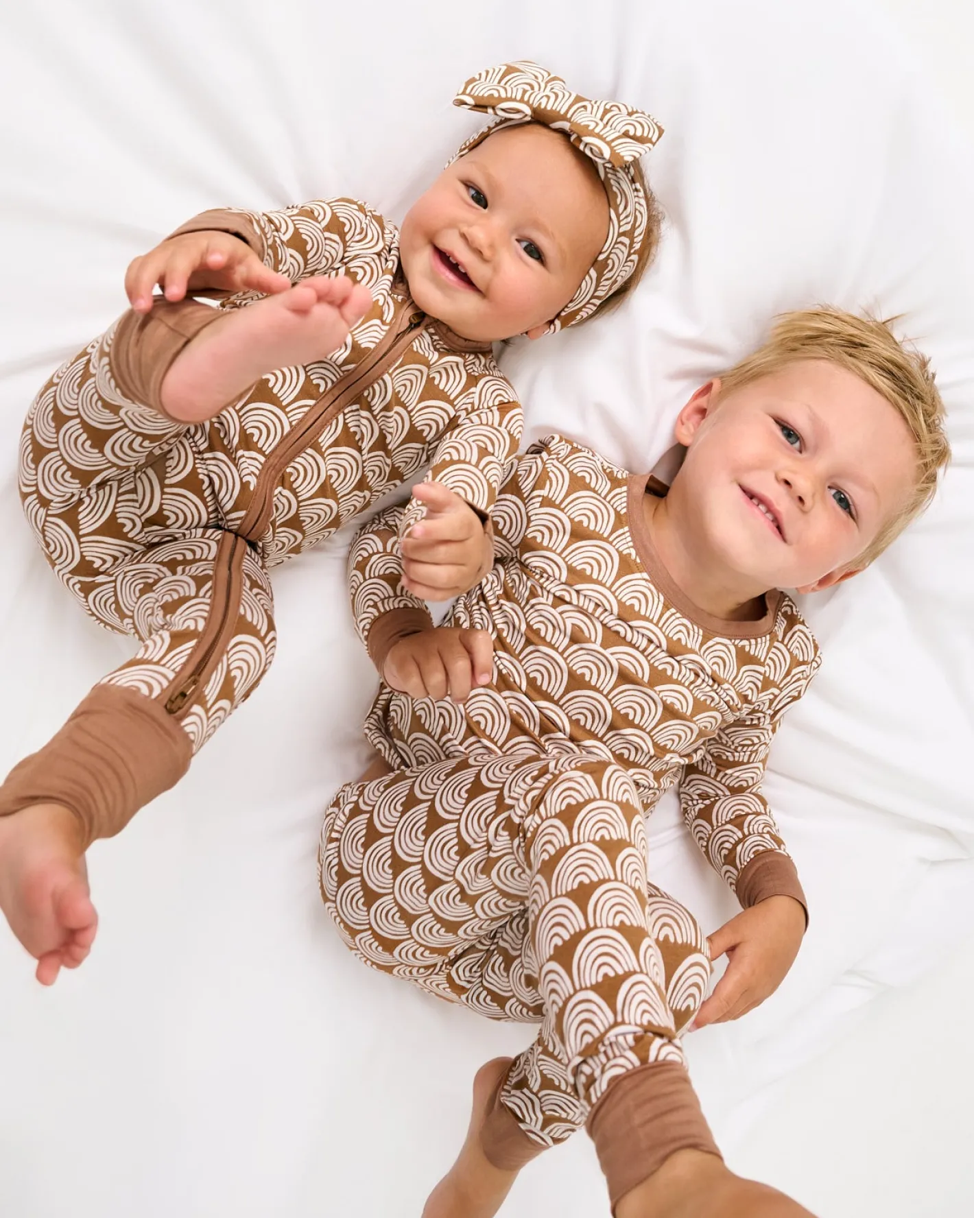 Two-Piece Pj Sets|Two-Piece Pj Sets<Little Sleepies Two-Piece Pajama Set Rust Rainbows