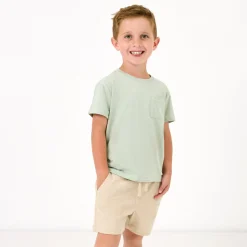 Tops & Tees|Tops & Tees<Little Sleepies Relaxed Pocket Tee Sage Mist