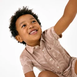 Tops & Tees|Tops & Tees<Little Sleepies Button Down Polo Sandy Palms