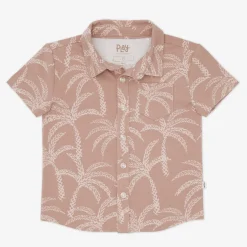 Tops & Tees|Tops & Tees<Little Sleepies Button Down Polo Sandy Palms