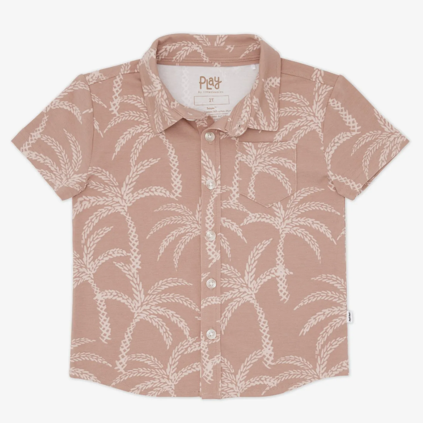 Tops & Tees|Tops & Tees<Little Sleepies Button Down Polo Sandy Palms