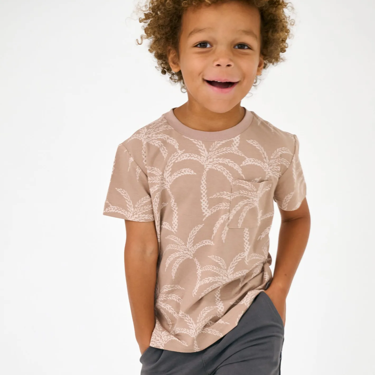 Tops & Tees|Tops & Tees<Little Sleepies Relaxed Pocket Tee Sandy Palms