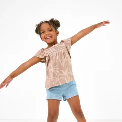 Tops & Tees|Tops & Tees<Little Sleepies Smocked Flutter Top Sandy Palms