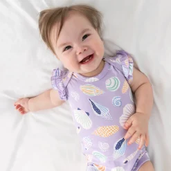 Bamboo Baby Clothes|Bodysuits<Little Sleepies Flutter Bodysuit Sandy Treasures