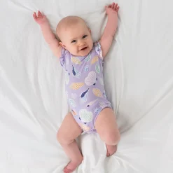Bamboo Baby Clothes|Bodysuits<Little Sleepies Flutter Bodysuit Sandy Treasures