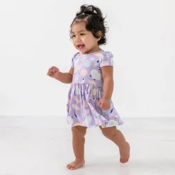 Bamboo Baby Clothes|Bodysuits<Little Sleepies Skater Dress with Bodysuit Sandy Treasures