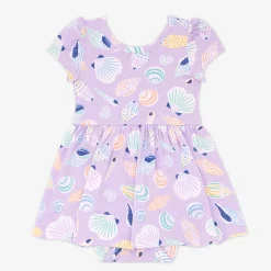 Bamboo Baby Clothes|Bodysuits<Little Sleepies Skater Dress with Bodysuit Sandy Treasures