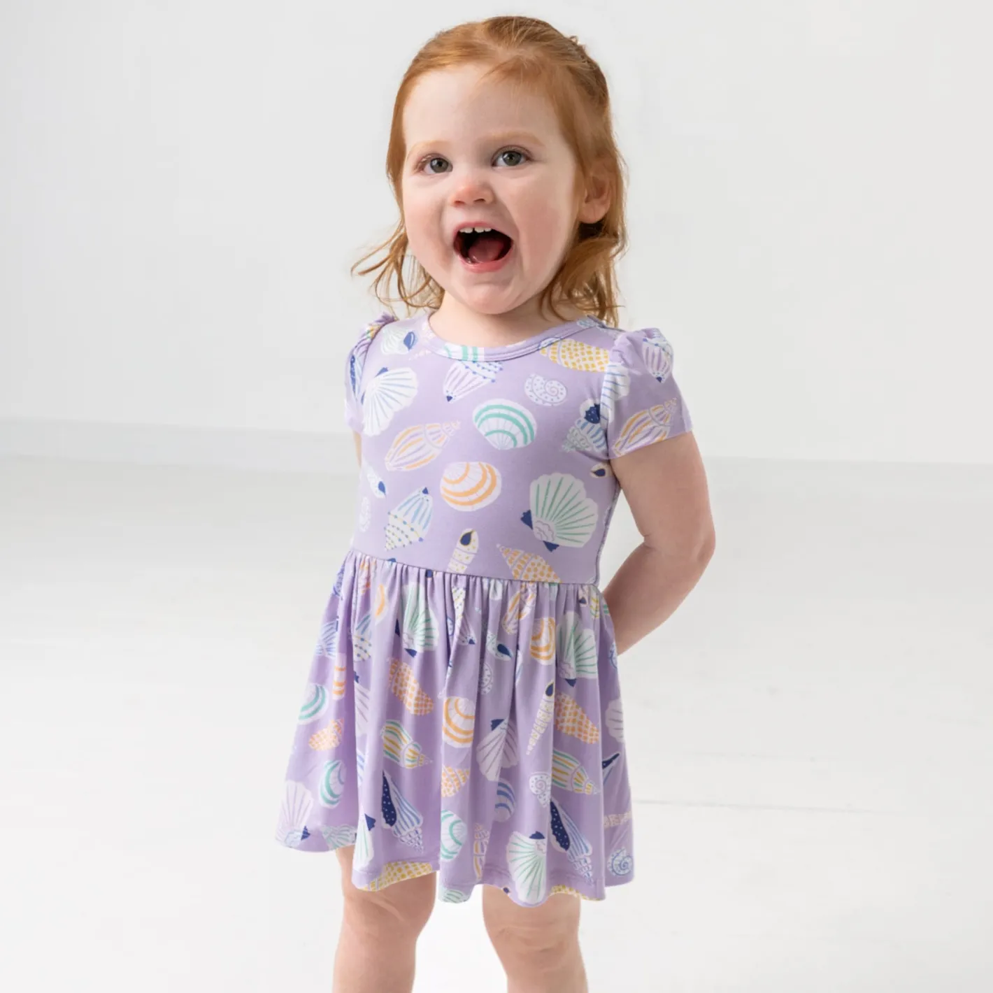 Bamboo Baby Clothes|Bodysuits<Little Sleepies Skater Dress with Bodysuit Sandy Treasures