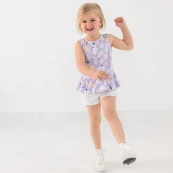 Tops & Tees|Tops & Tees<Little Sleepies Peplum Tank Sandy Treasures
