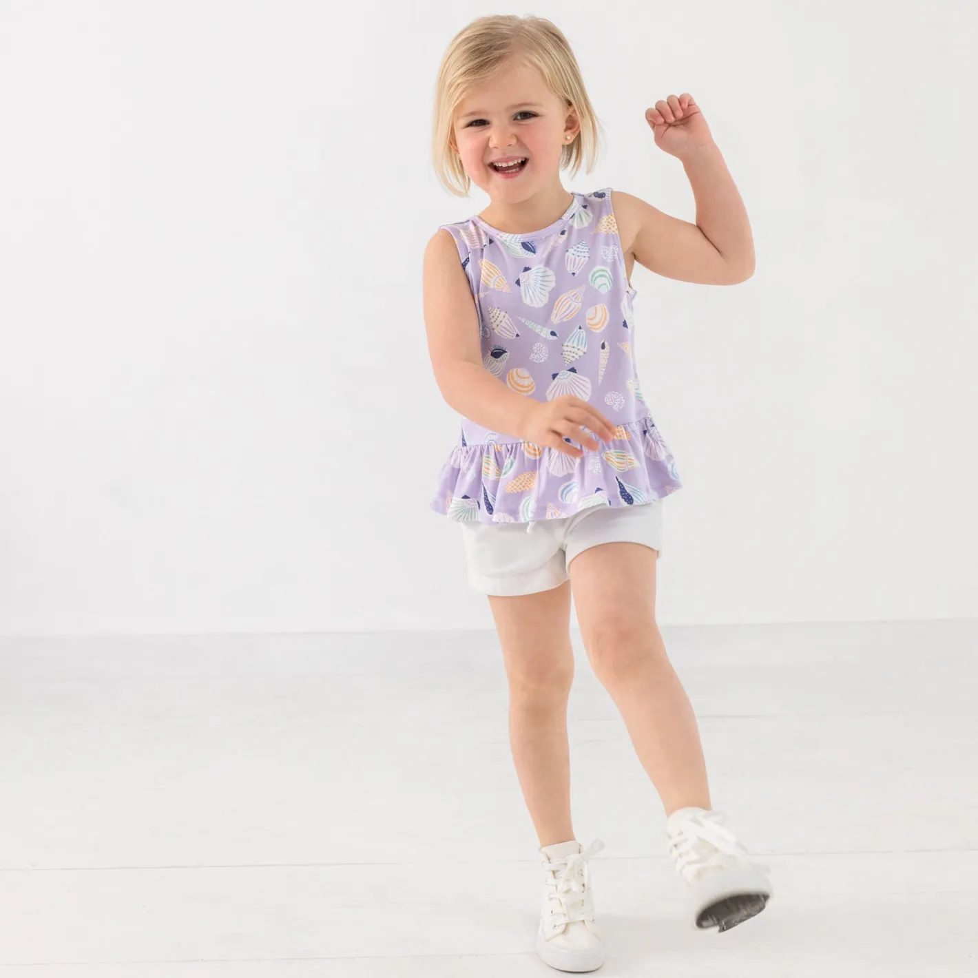 Tops & Tees|Tops & Tees<Little Sleepies Peplum Tank Sandy Treasures