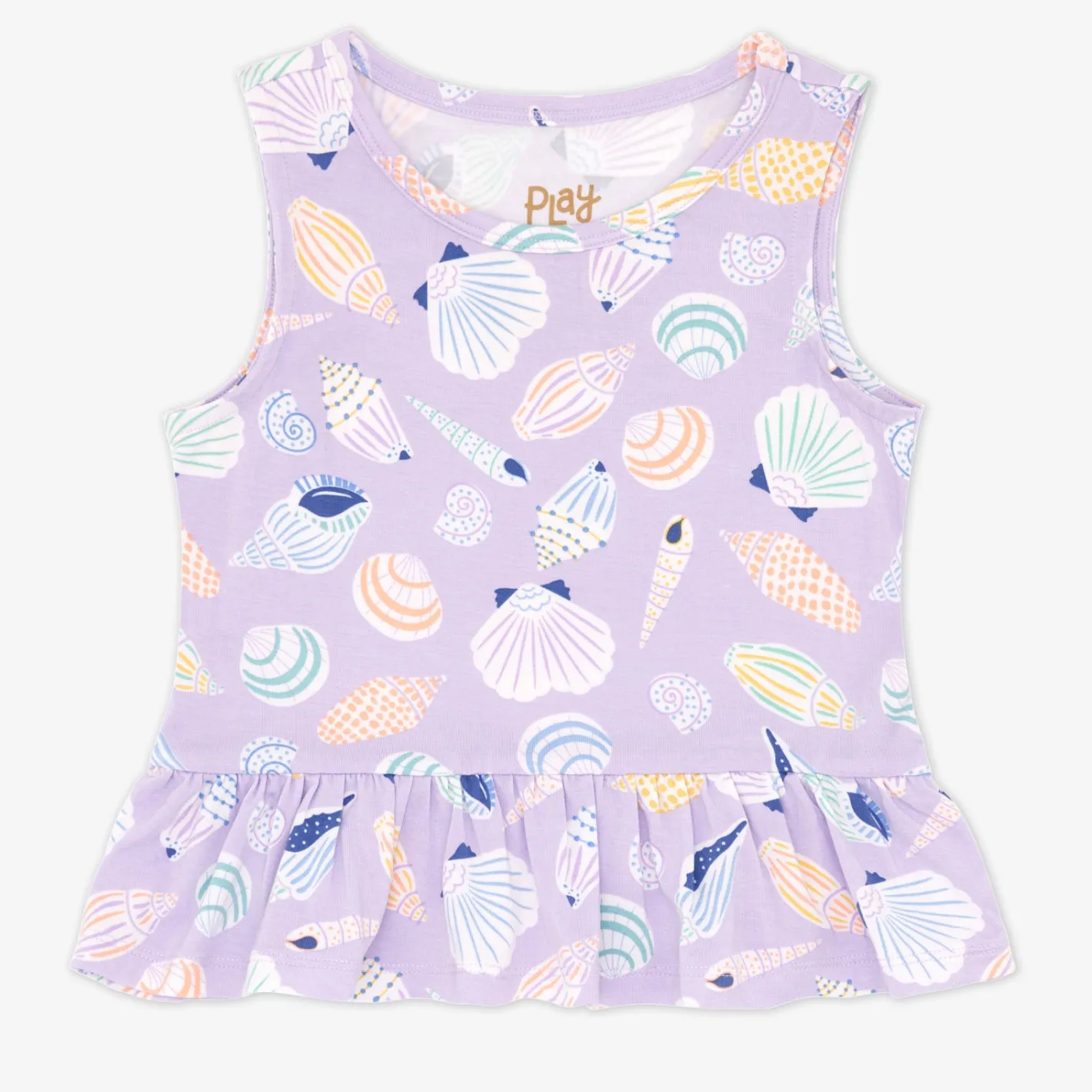 Tops & Tees|Tops & Tees<Little Sleepies Peplum Tank Sandy Treasures