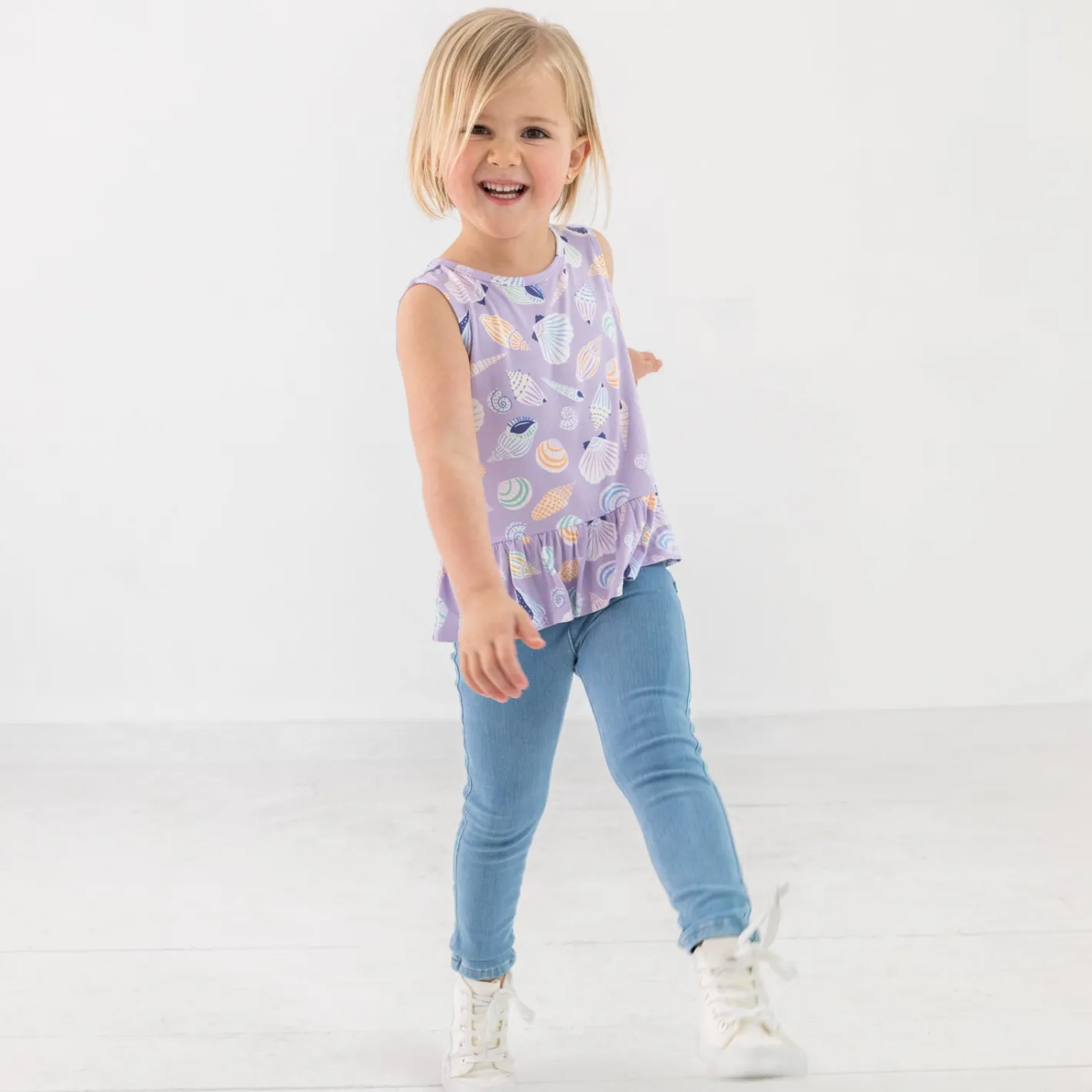Tops & Tees|Tops & Tees<Little Sleepies Peplum Tank Sandy Treasures