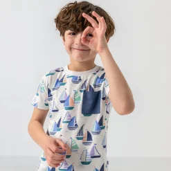 Tops & Tees|Tops & Tees<Little Sleepies Relaxed Pocket Tee Seas The Day