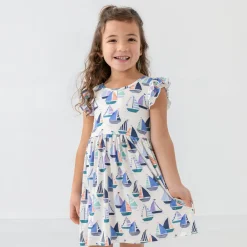 Dresses|Dresses<Little Sleepies Flutter Skater Dress Seas The Day