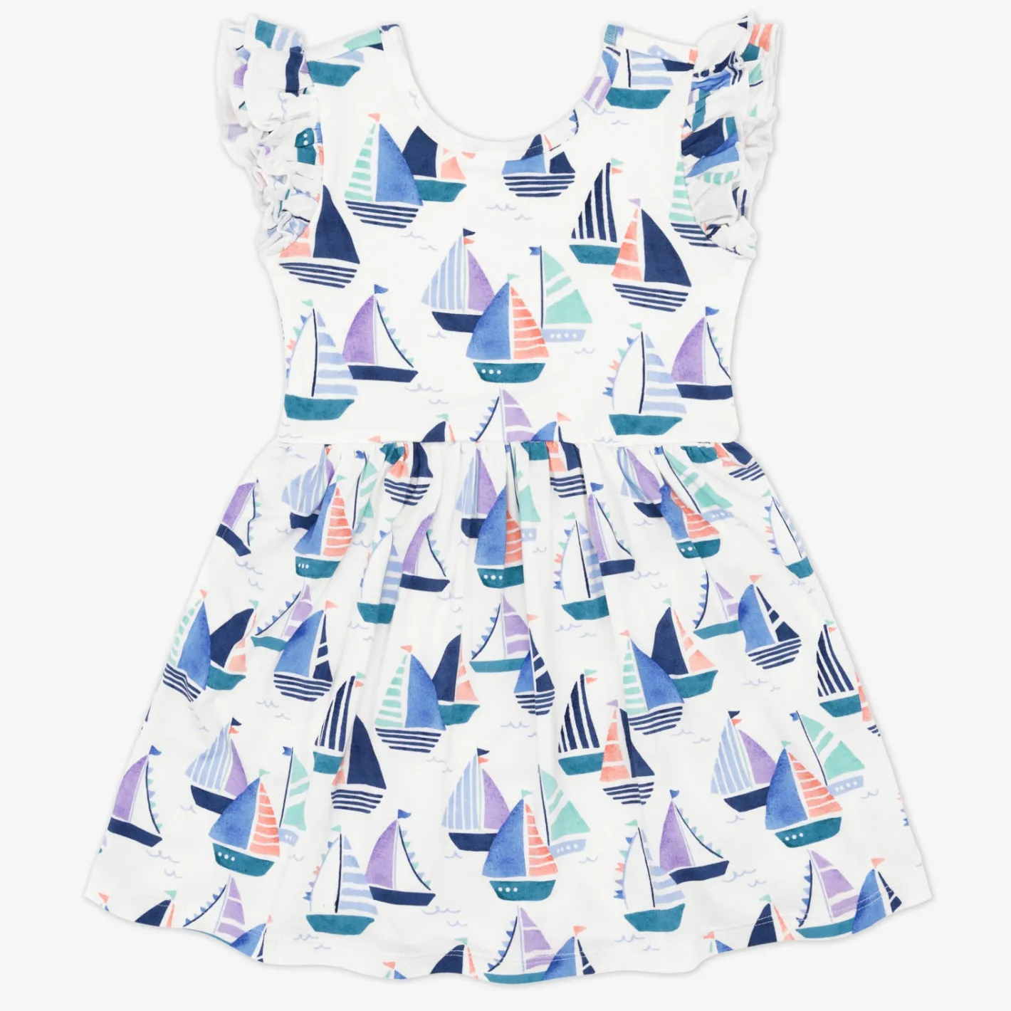 Dresses|Dresses<Little Sleepies Flutter Skater Dress Seas The Day