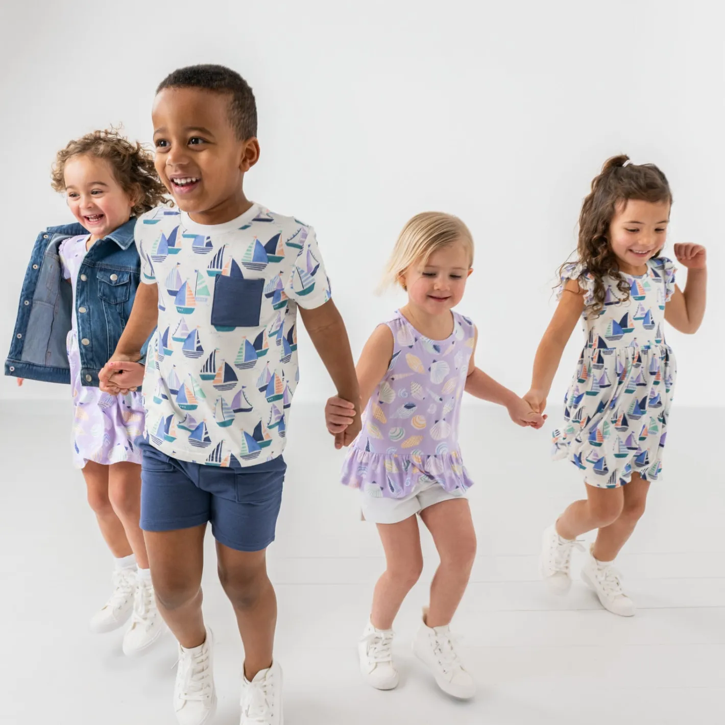 Dresses|Dresses<Little Sleepies Flutter Skater Dress Seas The Day