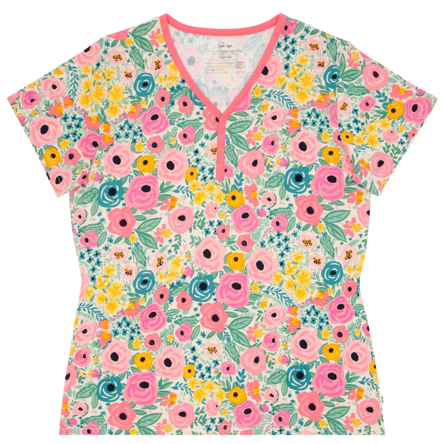 Mommy & Me|Mommy & Me<Little Sleepies Women's Short Sleeve Pajama Top Secret Garden