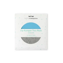 Zippies<Little Sleepies Zippy Sky Blue & Heather Gray