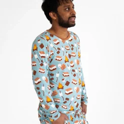 Men's<Little Sleepies Men's Pajama Top S'mores Galore