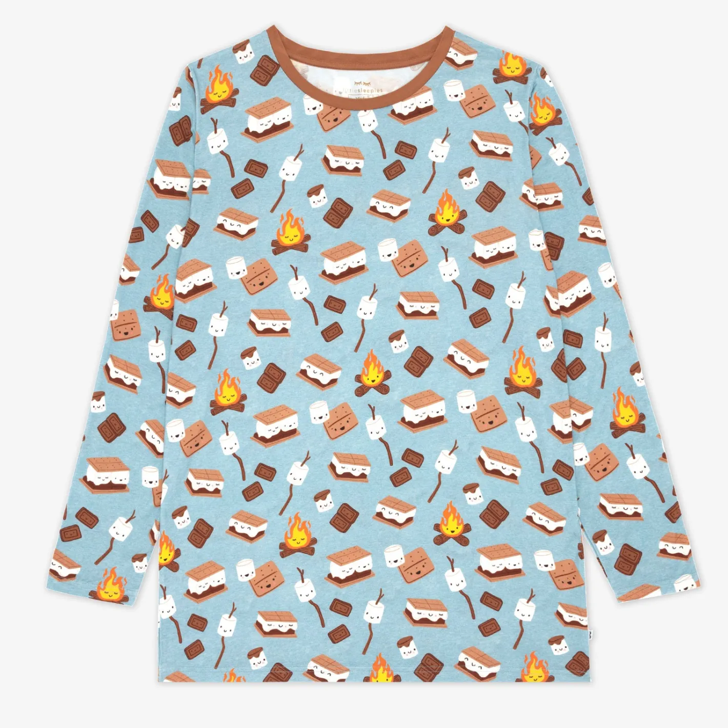 Men's<Little Sleepies Men's Pajama Top S'mores Galore
