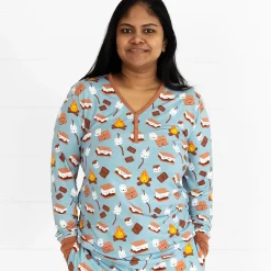 Women's Pajamas<Little Sleepies Women's Pajama Top S'mores Galore