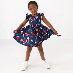Dresses|Dresses<Little Sleepies Flutter Twirl Dress Snacks & Sparkles