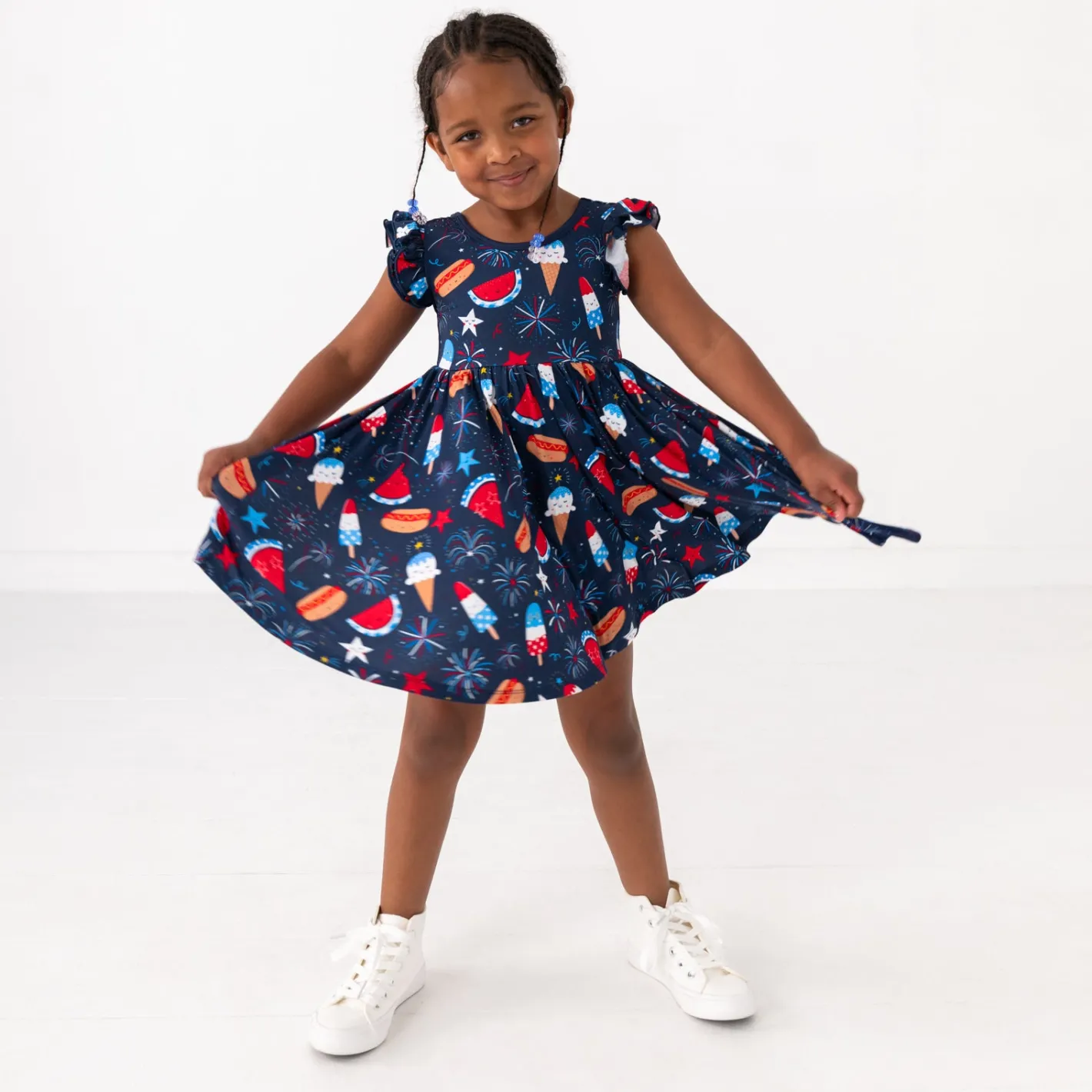 Dresses|Dresses<Little Sleepies Flutter Twirl Dress Snacks & Sparkles