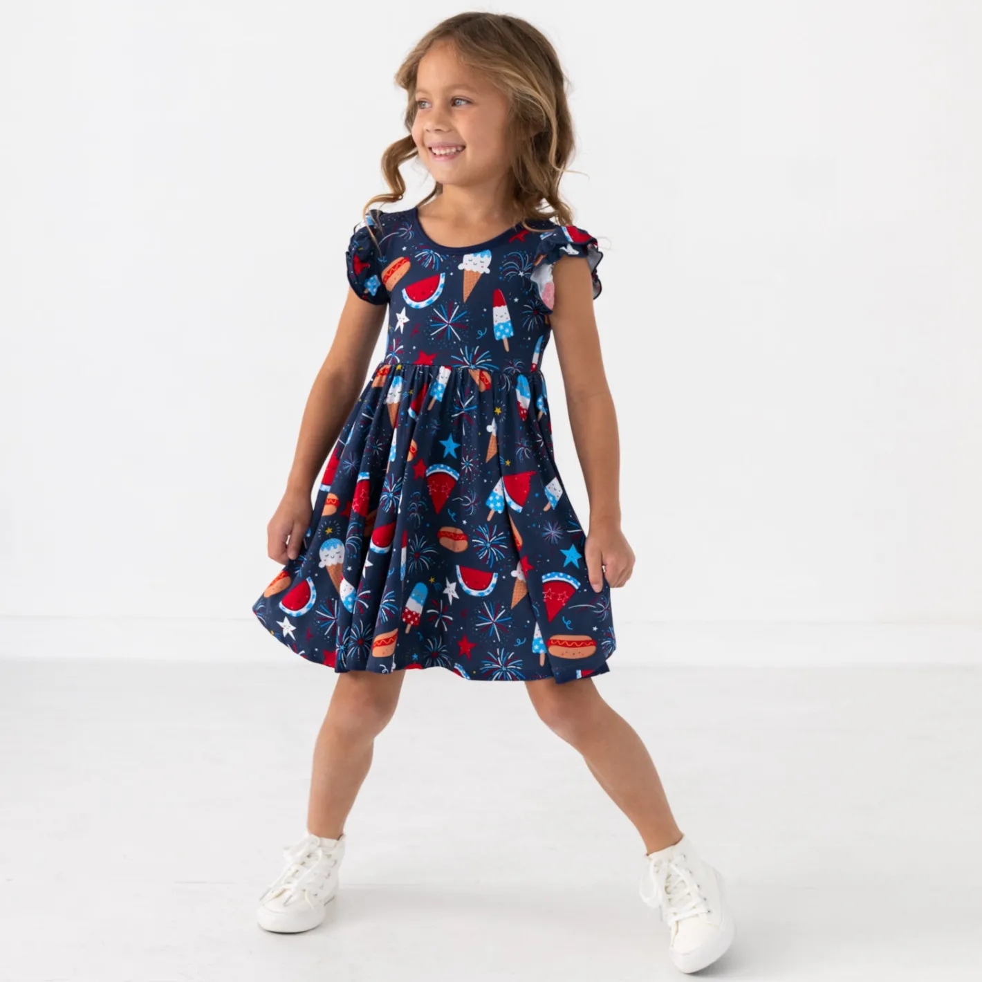 Dresses|Dresses<Little Sleepies Flutter Twirl Dress Snacks & Sparkles